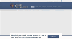 Desktop Screenshot of gainesboropolice.com